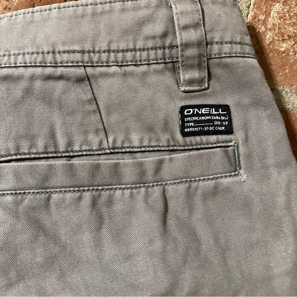 O'Neill Men's Tan Standard Fit Size 32 Flat Front Shorts Pockets - Picture 15 of 16